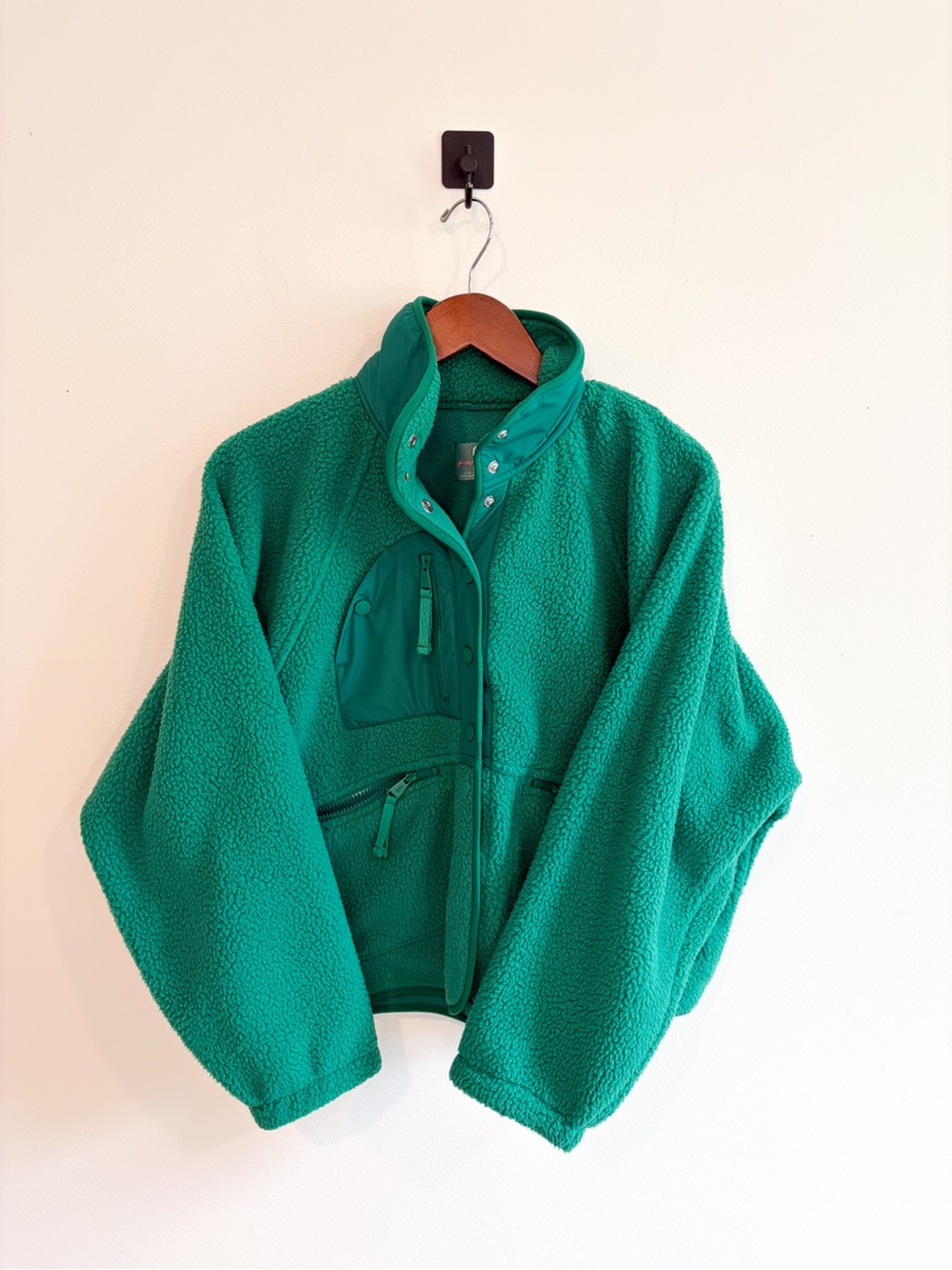 FP Movement Hit the Slopes Fleece Jacket Green Size Small NWOT - Picture 5 of 16